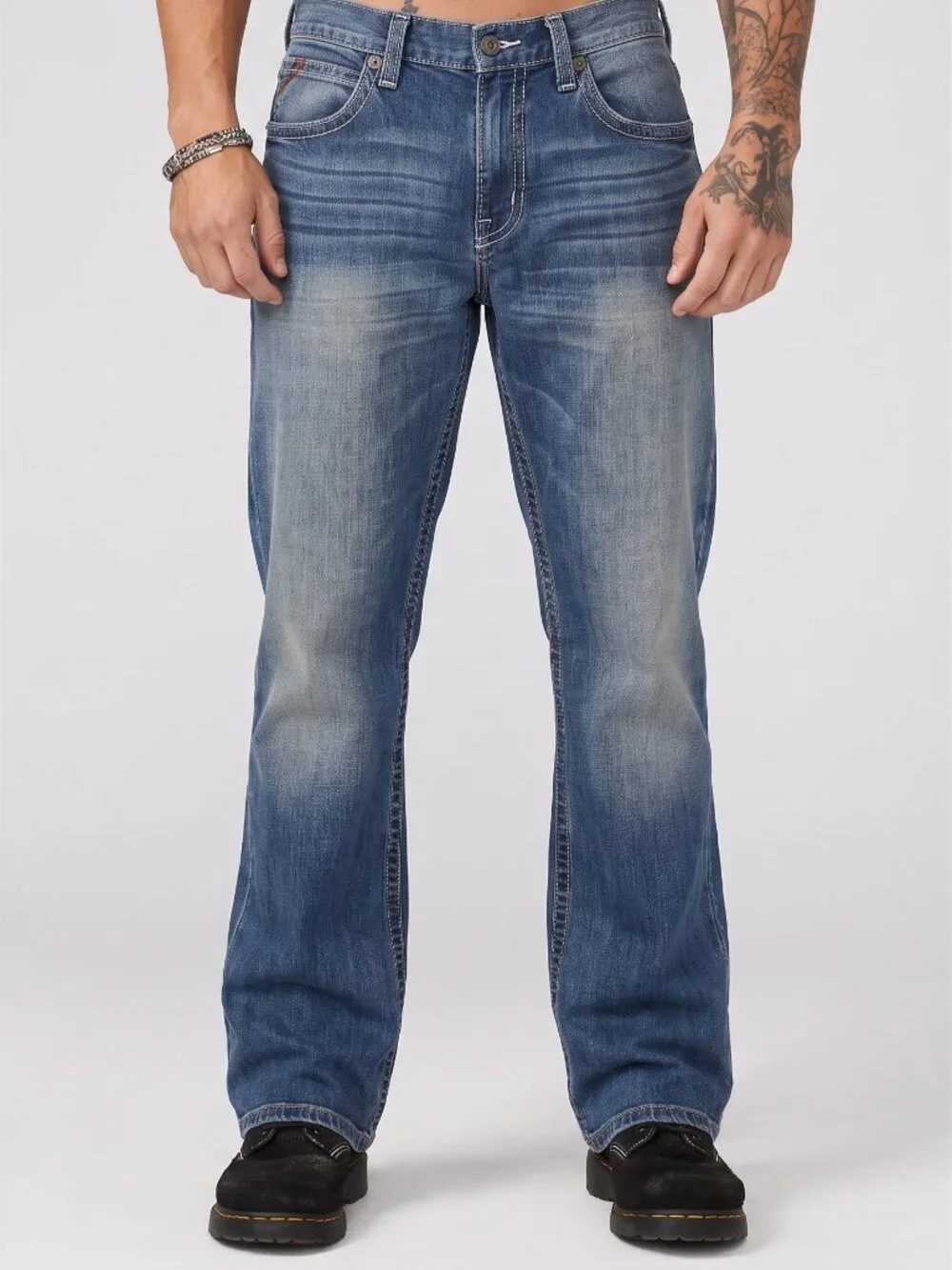Ariat M4 Low Rise Bootcut Jeans Men’s 32x32 Blue Denim Y2K Streetwear Western